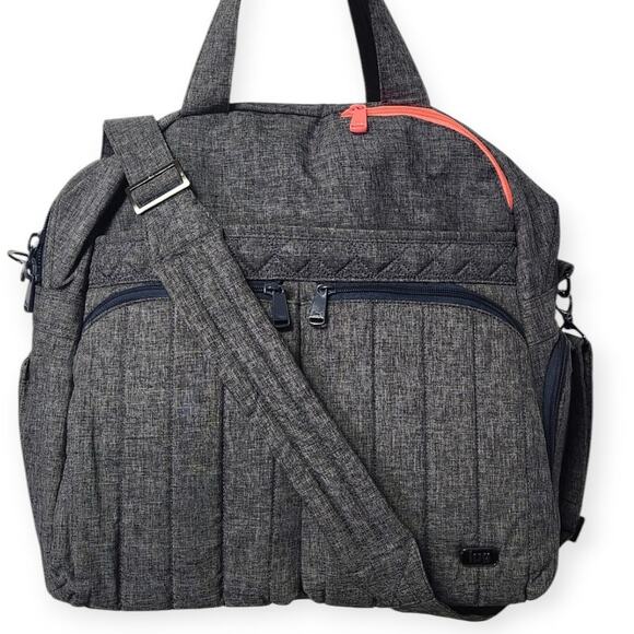 Lug Boxer Packable Duffel Travel Overnight Weekender Carry-on Bag Gray NWOT - Picture 1 of 7